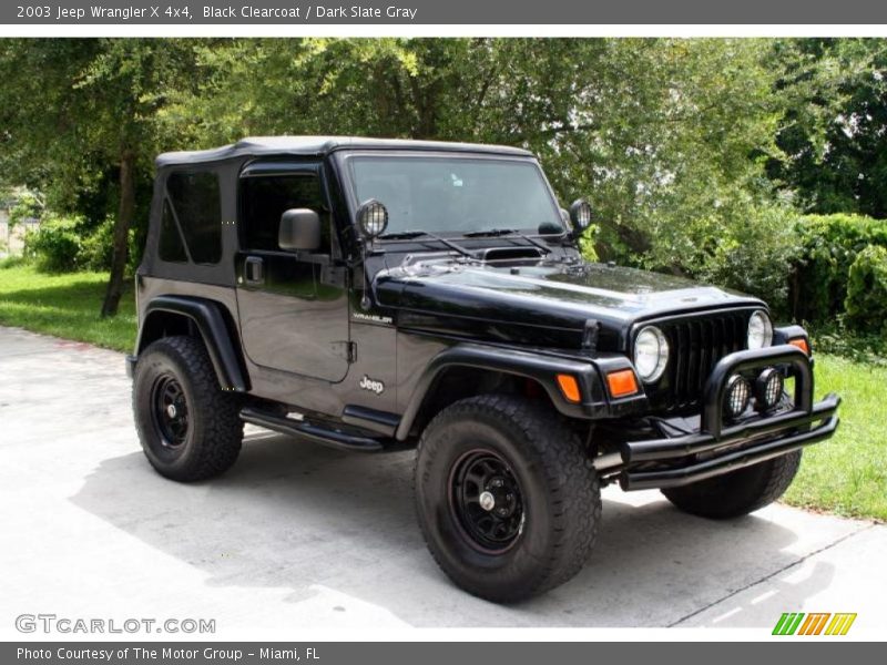 Black Clearcoat / Dark Slate Gray 2003 Jeep Wrangler X 4x4