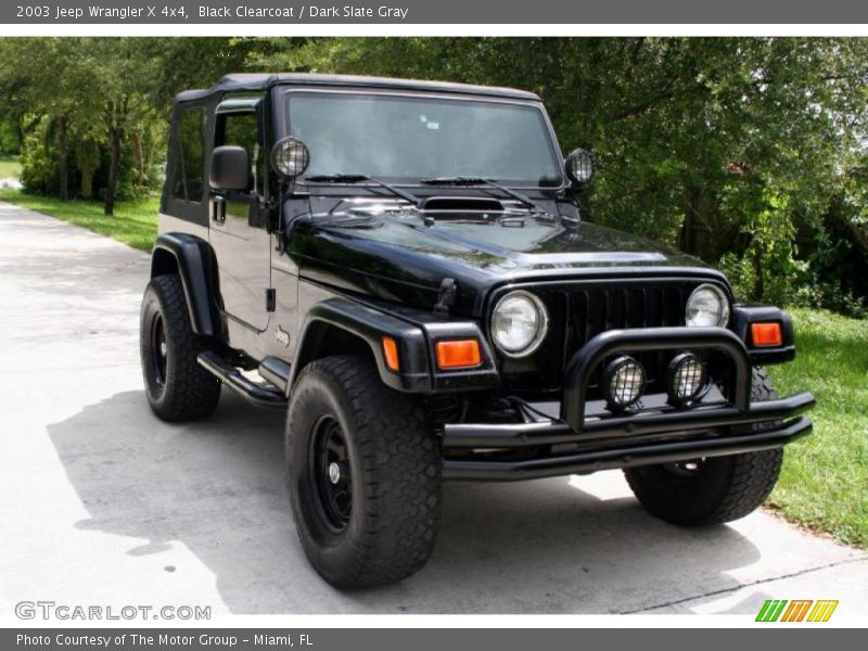 Black Clearcoat / Dark Slate Gray 2003 Jeep Wrangler X 4x4