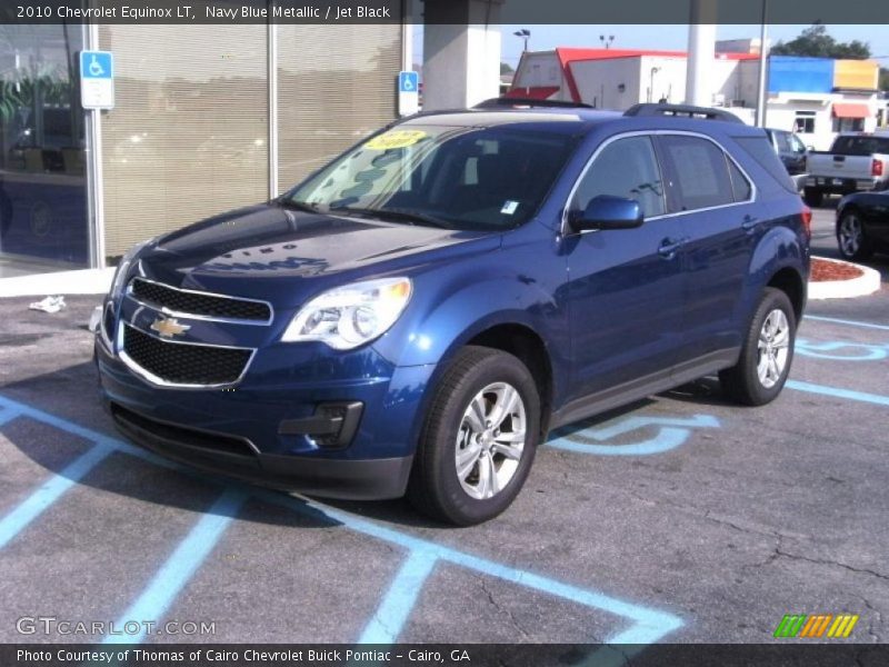 Navy Blue Metallic / Jet Black 2010 Chevrolet Equinox LT