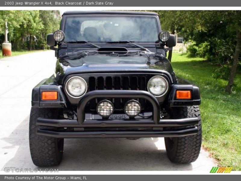 Black Clearcoat / Dark Slate Gray 2003 Jeep Wrangler X 4x4