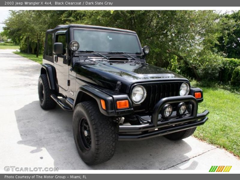 Black Clearcoat / Dark Slate Gray 2003 Jeep Wrangler X 4x4
