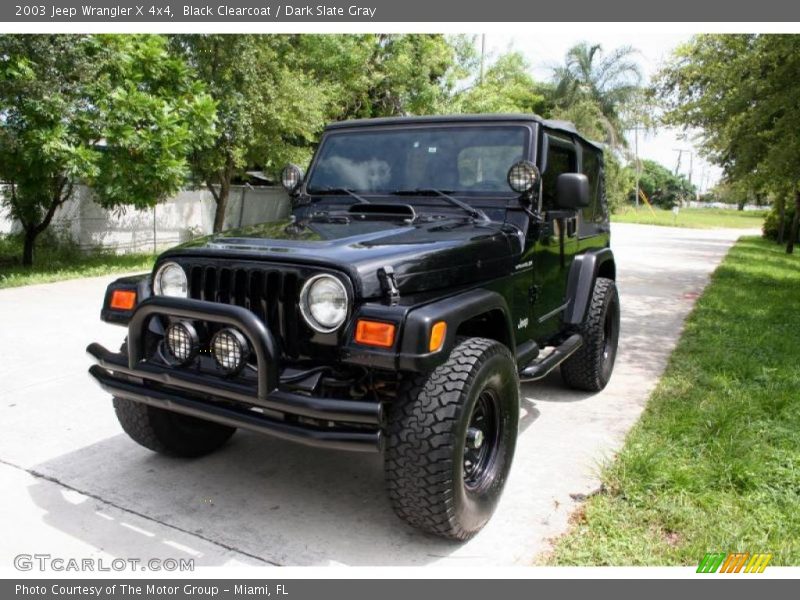 Black Clearcoat / Dark Slate Gray 2003 Jeep Wrangler X 4x4