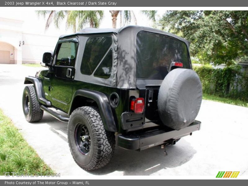 Black Clearcoat / Dark Slate Gray 2003 Jeep Wrangler X 4x4