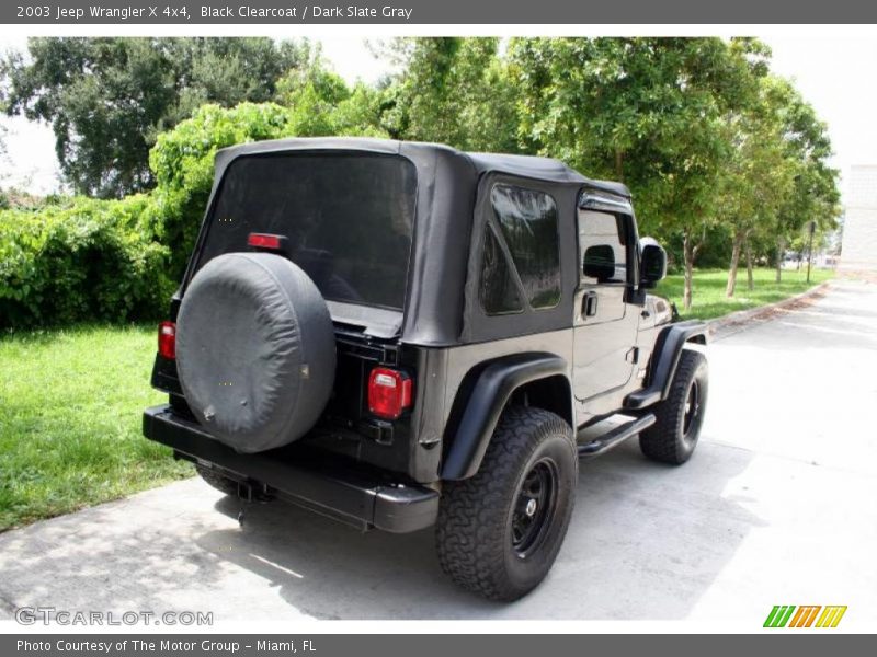 Black Clearcoat / Dark Slate Gray 2003 Jeep Wrangler X 4x4
