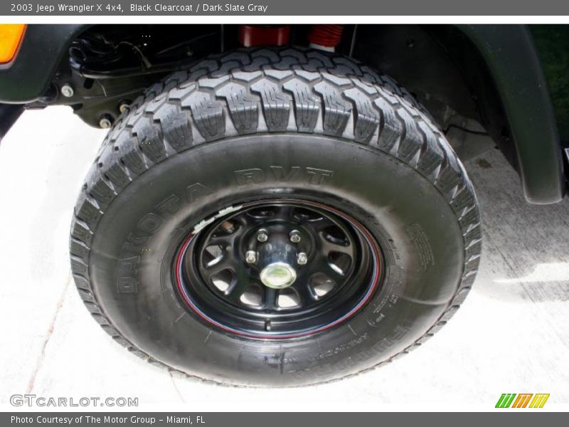 Black Clearcoat / Dark Slate Gray 2003 Jeep Wrangler X 4x4