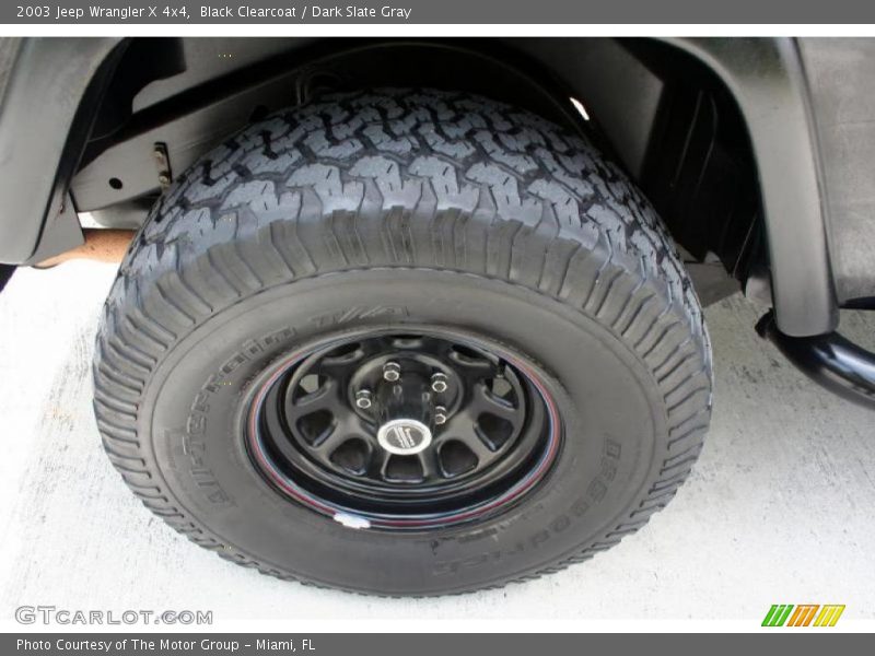 Black Clearcoat / Dark Slate Gray 2003 Jeep Wrangler X 4x4