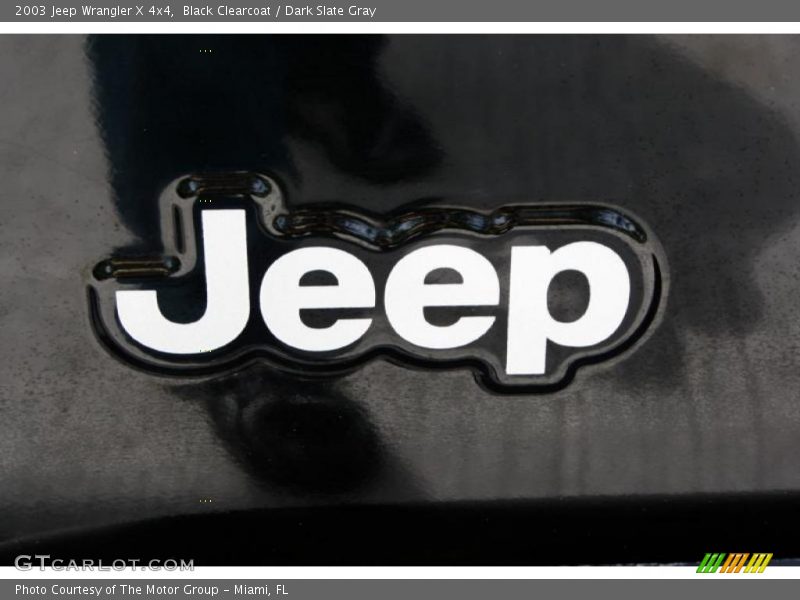 Black Clearcoat / Dark Slate Gray 2003 Jeep Wrangler X 4x4