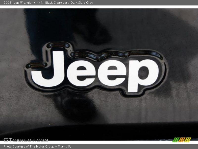 Black Clearcoat / Dark Slate Gray 2003 Jeep Wrangler X 4x4