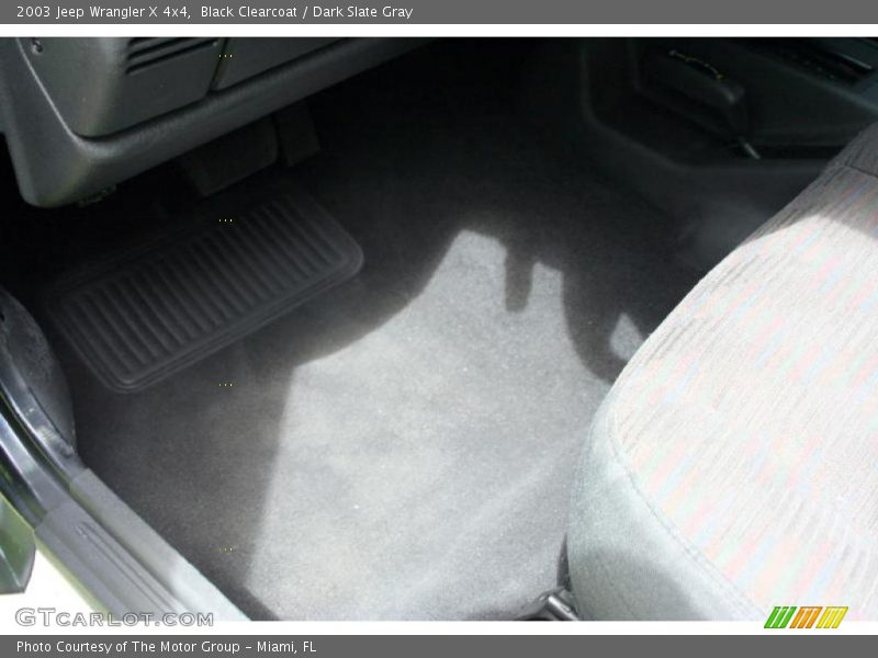 Black Clearcoat / Dark Slate Gray 2003 Jeep Wrangler X 4x4