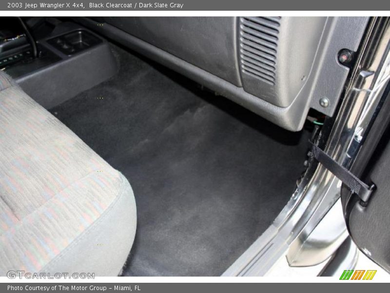 Black Clearcoat / Dark Slate Gray 2003 Jeep Wrangler X 4x4