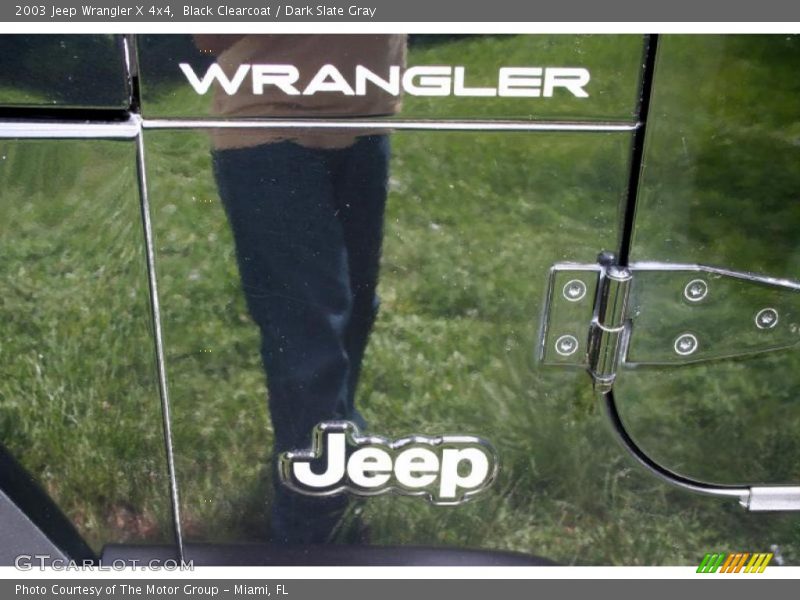 Black Clearcoat / Dark Slate Gray 2003 Jeep Wrangler X 4x4