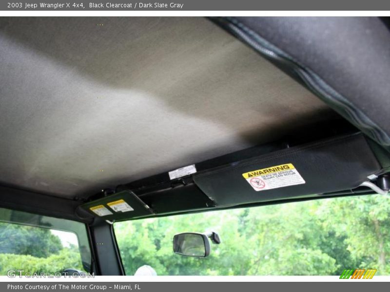 Black Clearcoat / Dark Slate Gray 2003 Jeep Wrangler X 4x4