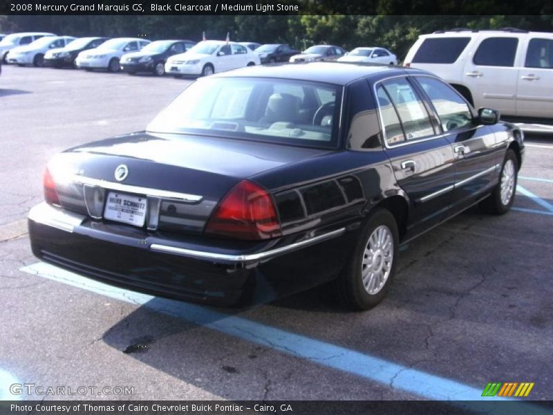 Black Clearcoat / Medium Light Stone 2008 Mercury Grand Marquis GS