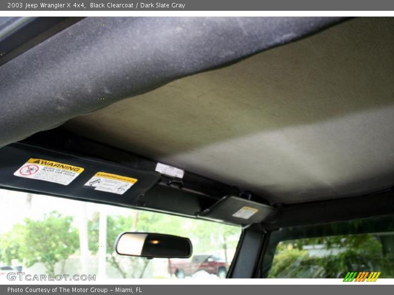 Black Clearcoat / Dark Slate Gray 2003 Jeep Wrangler X 4x4