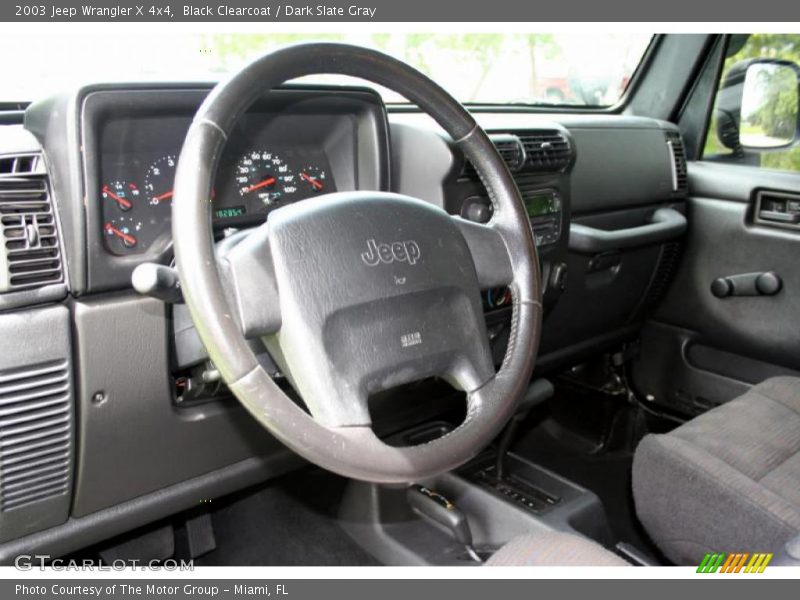 Black Clearcoat / Dark Slate Gray 2003 Jeep Wrangler X 4x4