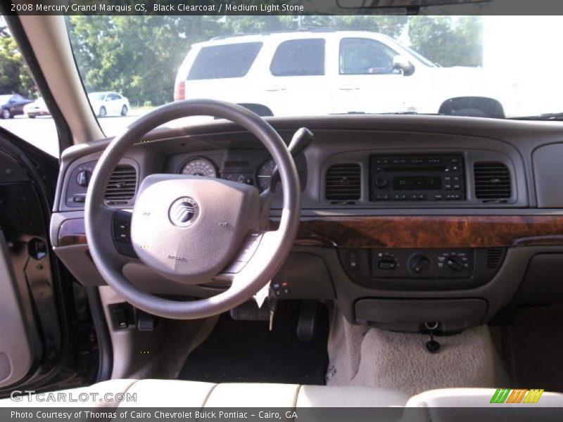 Black Clearcoat / Medium Light Stone 2008 Mercury Grand Marquis GS