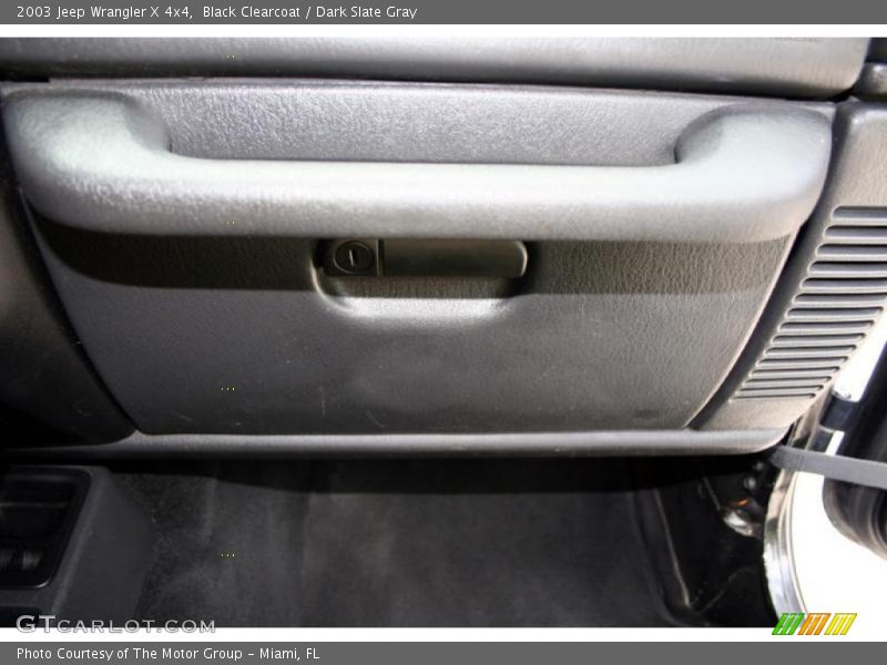 Black Clearcoat / Dark Slate Gray 2003 Jeep Wrangler X 4x4