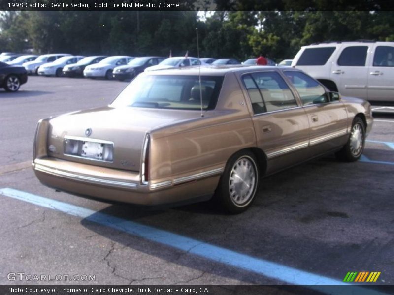 Gold Fire Mist Metallic / Camel 1998 Cadillac DeVille Sedan