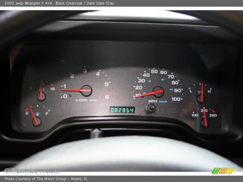 Black Clearcoat / Dark Slate Gray 2003 Jeep Wrangler X 4x4