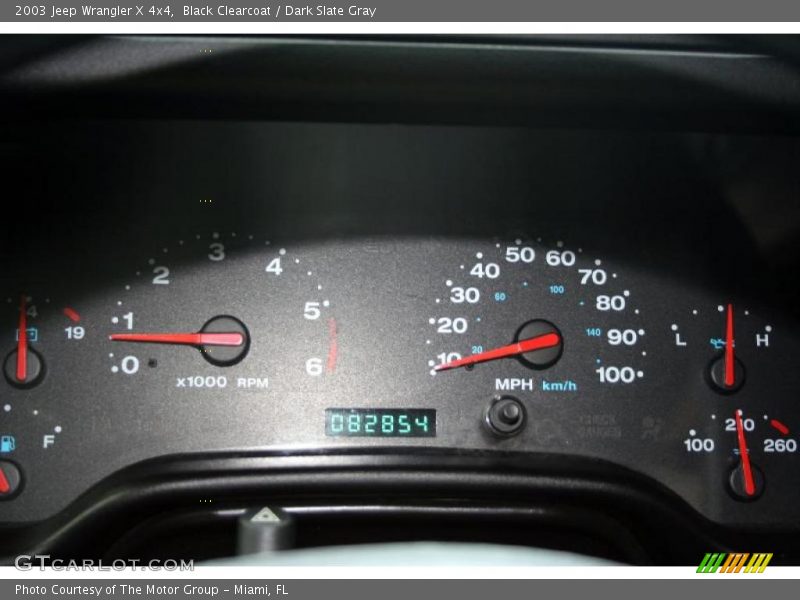 Black Clearcoat / Dark Slate Gray 2003 Jeep Wrangler X 4x4