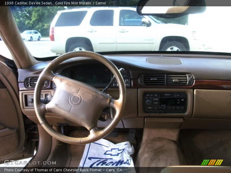 Gold Fire Mist Metallic / Camel 1998 Cadillac DeVille Sedan