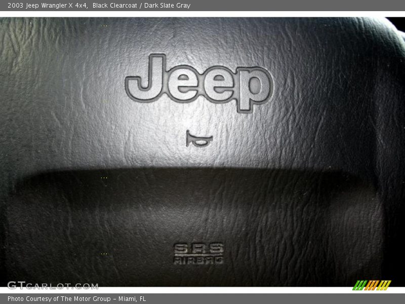 Black Clearcoat / Dark Slate Gray 2003 Jeep Wrangler X 4x4