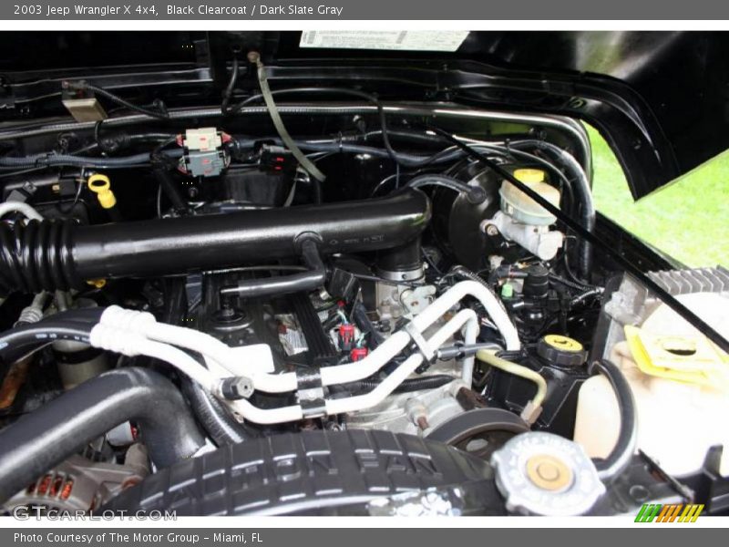 Black Clearcoat / Dark Slate Gray 2003 Jeep Wrangler X 4x4