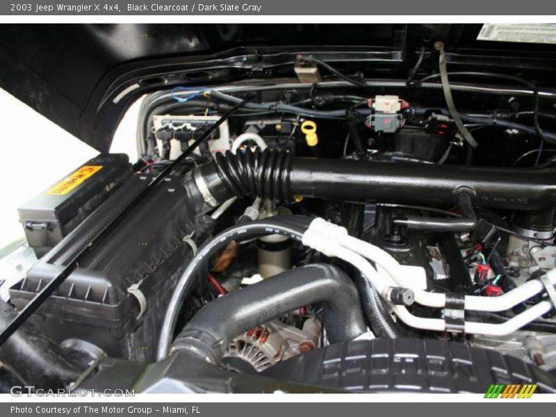 Black Clearcoat / Dark Slate Gray 2003 Jeep Wrangler X 4x4