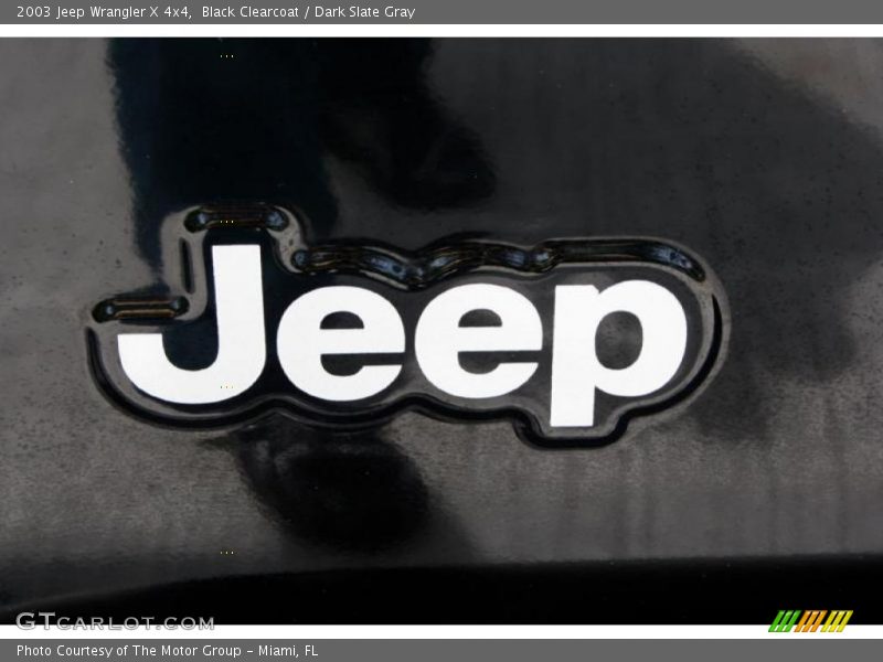 Black Clearcoat / Dark Slate Gray 2003 Jeep Wrangler X 4x4