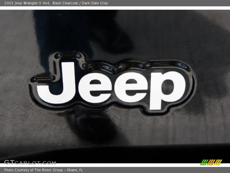 Black Clearcoat / Dark Slate Gray 2003 Jeep Wrangler X 4x4