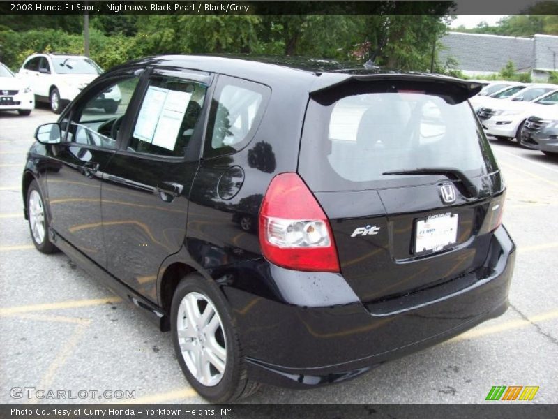 Nighthawk Black Pearl / Black/Grey 2008 Honda Fit Sport