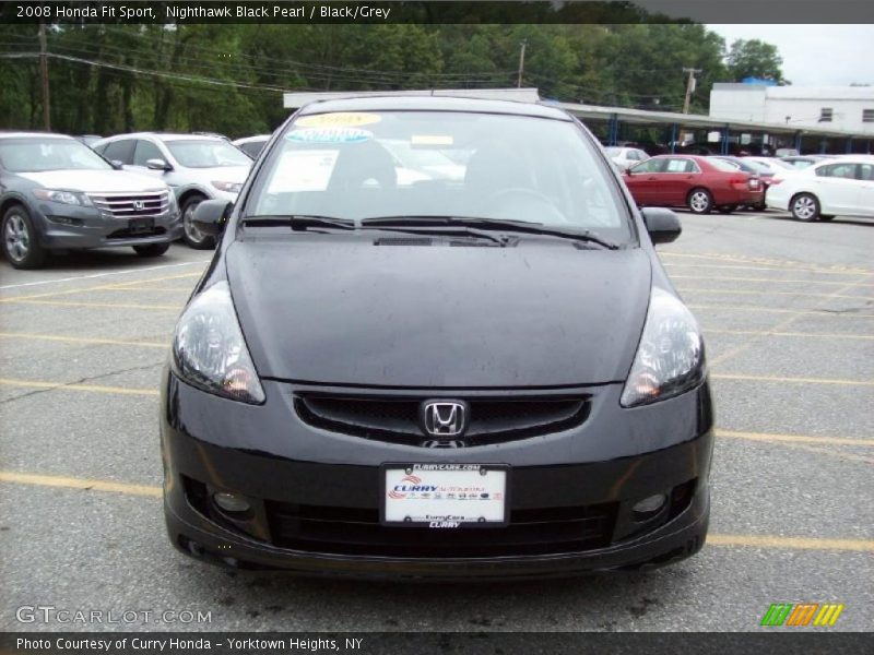 Nighthawk Black Pearl / Black/Grey 2008 Honda Fit Sport