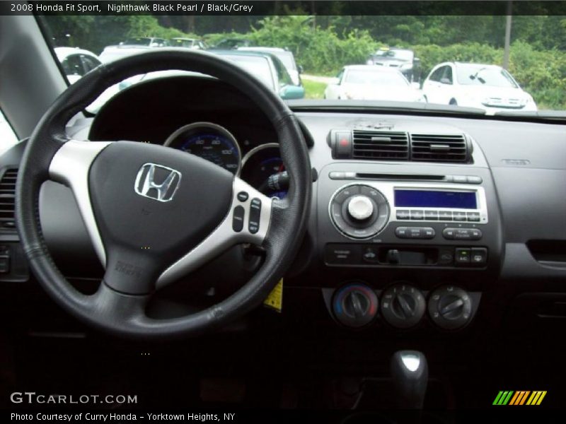 Nighthawk Black Pearl / Black/Grey 2008 Honda Fit Sport