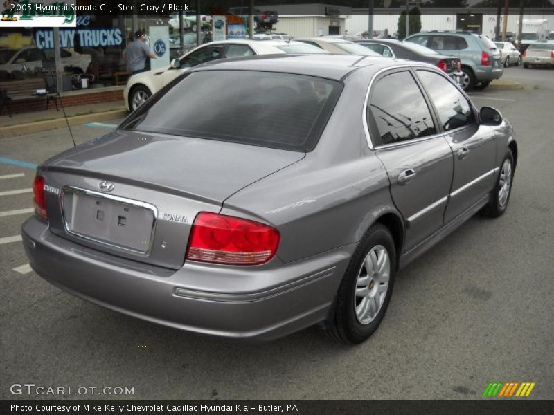 Steel Gray / Black 2005 Hyundai Sonata GL