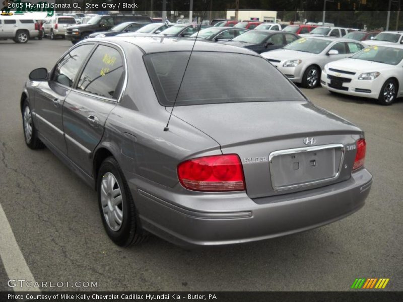 Steel Gray / Black 2005 Hyundai Sonata GL