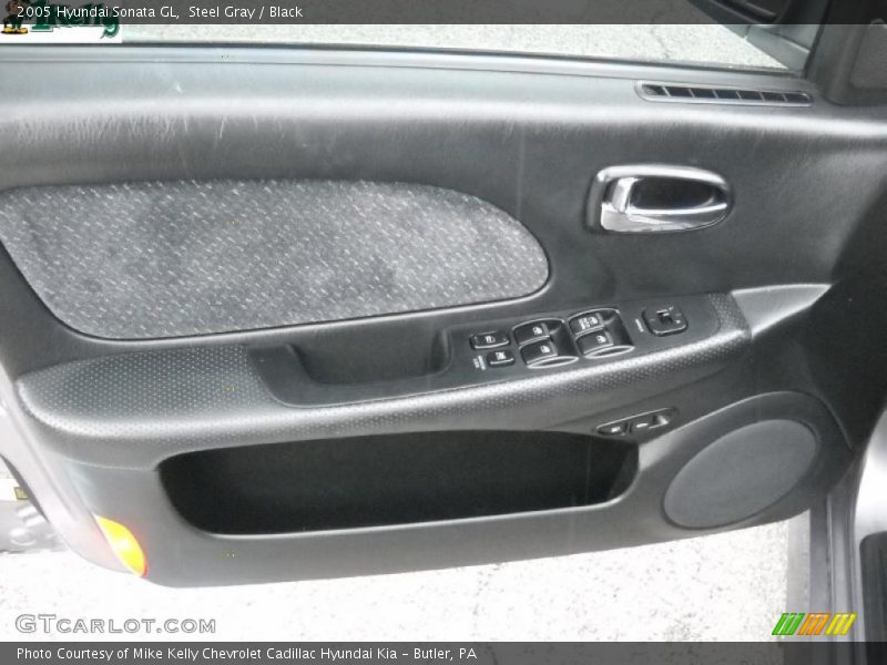 Steel Gray / Black 2005 Hyundai Sonata GL