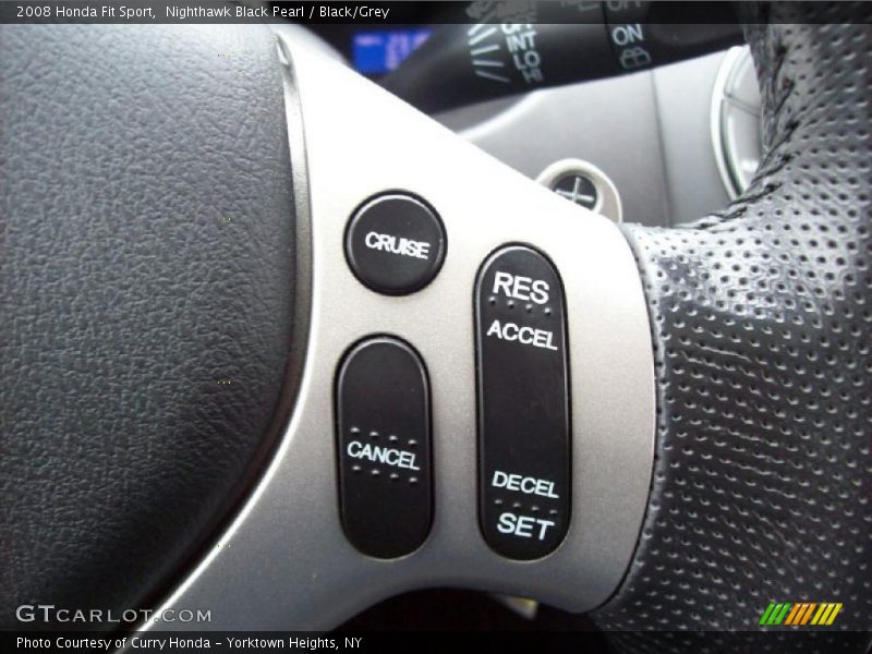 Nighthawk Black Pearl / Black/Grey 2008 Honda Fit Sport