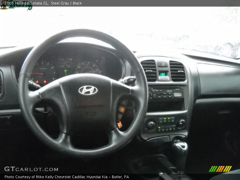 Steel Gray / Black 2005 Hyundai Sonata GL