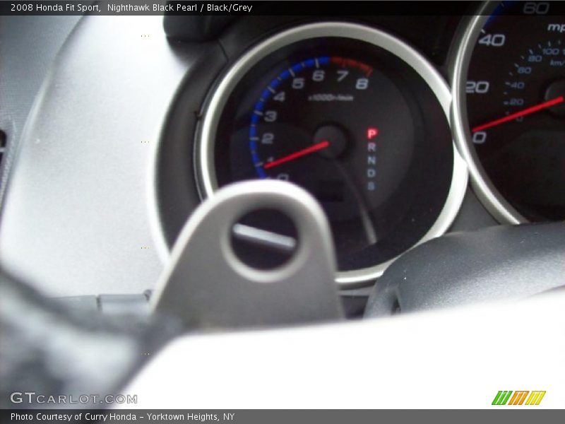 Nighthawk Black Pearl / Black/Grey 2008 Honda Fit Sport