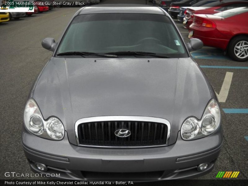 Steel Gray / Black 2005 Hyundai Sonata GL