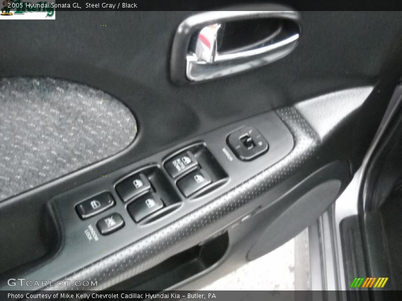 Steel Gray / Black 2005 Hyundai Sonata GL