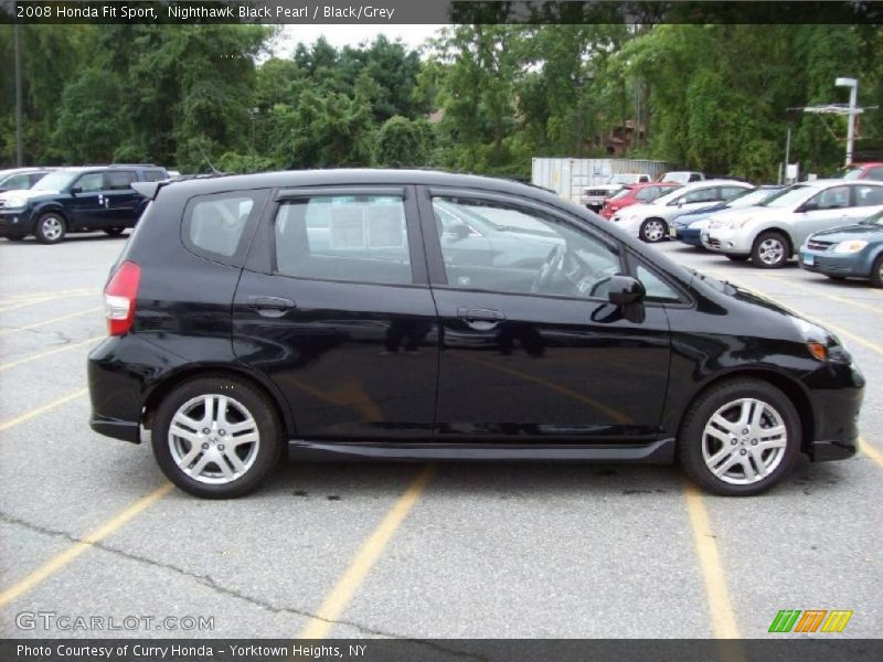 Nighthawk Black Pearl / Black/Grey 2008 Honda Fit Sport