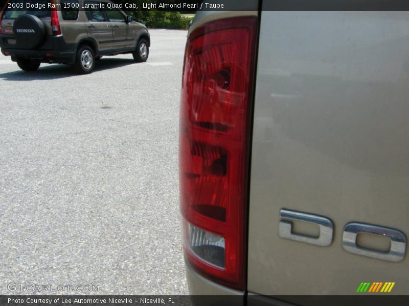 Light Almond Pearl / Taupe 2003 Dodge Ram 1500 Laramie Quad Cab