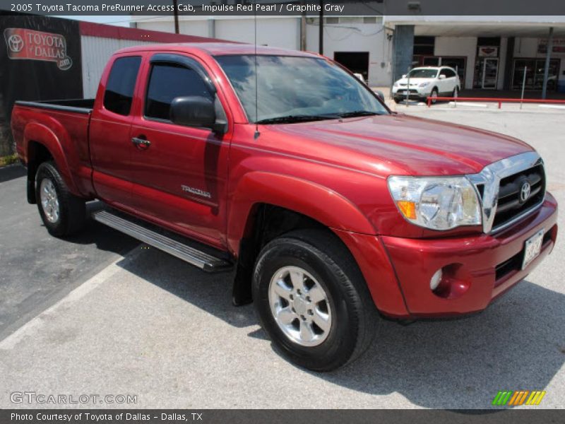 Impulse Red Pearl / Graphite Gray 2005 Toyota Tacoma PreRunner Access Cab