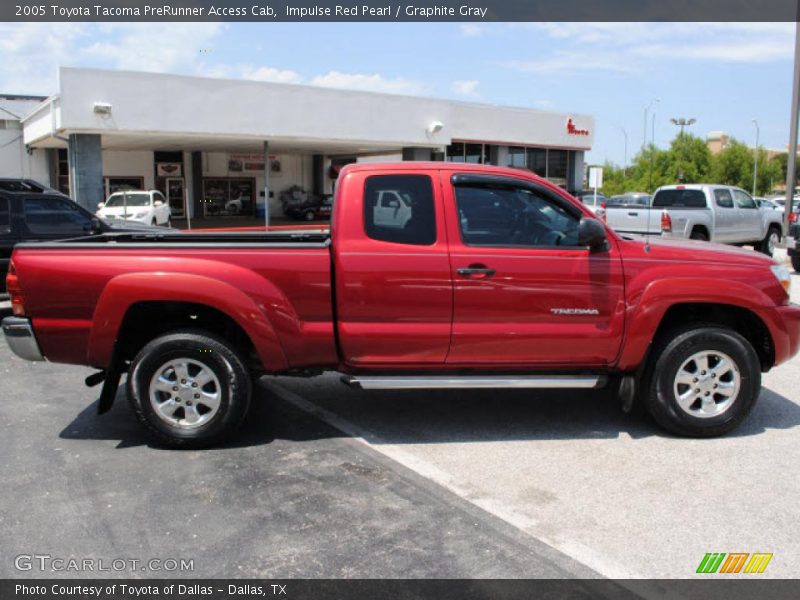 Impulse Red Pearl / Graphite Gray 2005 Toyota Tacoma PreRunner Access Cab