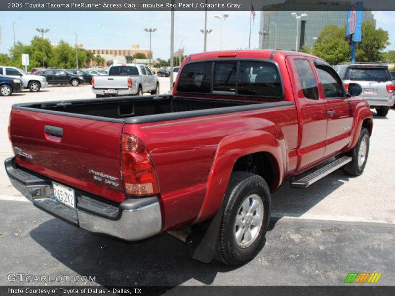Impulse Red Pearl / Graphite Gray 2005 Toyota Tacoma PreRunner Access Cab