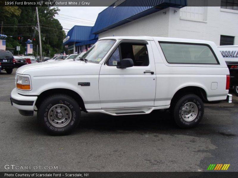 Oxford White / Grey 1996 Ford Bronco XLT 4x4