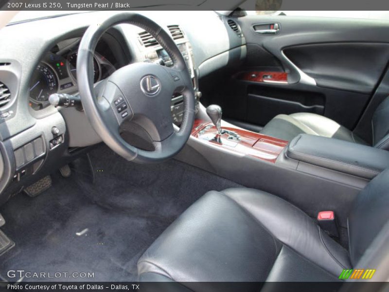 Tungsten Pearl / Black 2007 Lexus IS 250