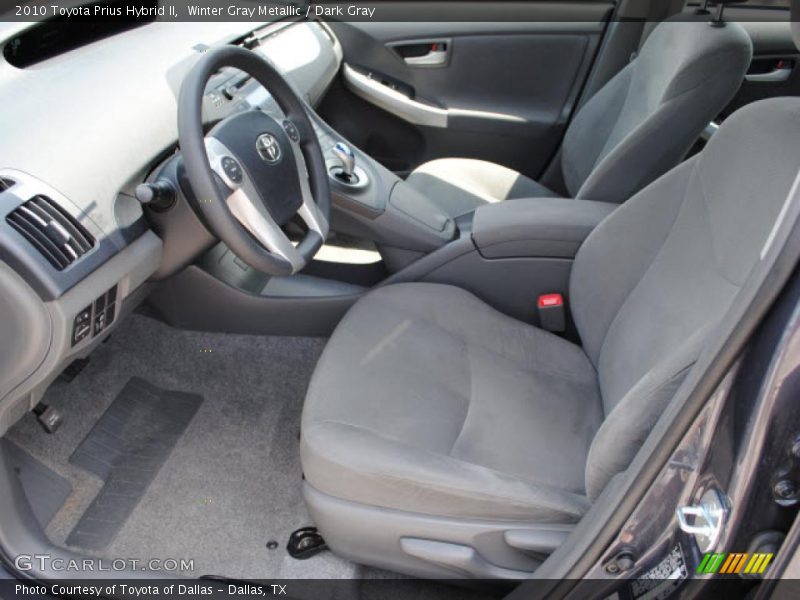 Winter Gray Metallic / Dark Gray 2010 Toyota Prius Hybrid II