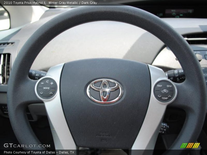 Winter Gray Metallic / Dark Gray 2010 Toyota Prius Hybrid II